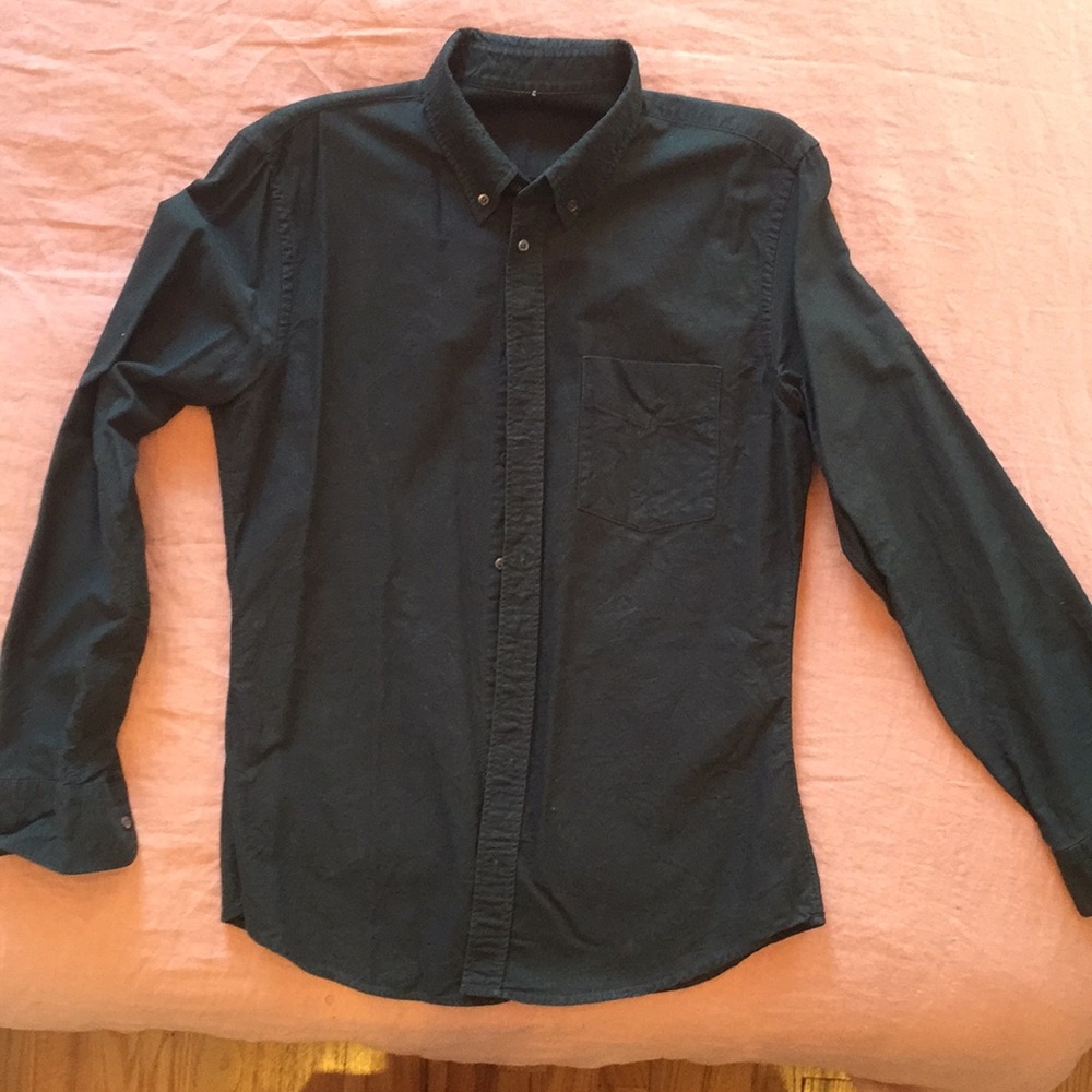 Everlane Forest Green Tailored Shirt